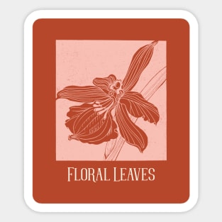 Floral Leaves Sticker